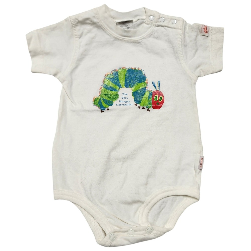 Eric Carle The Very Hungry Caterpillar Onesie White 9-12 Months Baby Boy Clothes